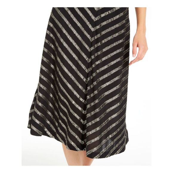 ALFANI Womens Sequined Glitter Below The Knee Party Fit + Flare Skirt - Picture 3 of 4